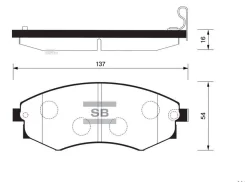 ������� ��������� SsangYong Musso 2.0/2.3/2.9 2,2D 3 ����� �������� (Mando) Sangsin Brake Sangsin Brake SP1065 SP1065 ����