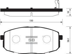 ��������� ������� �������� SP1162 Sangsin Brake SP1162 SP1162 ����