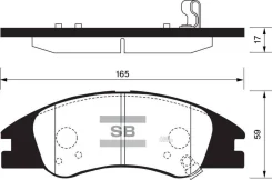 ������� ��������� Kia Cerato 581012FA10 Sangsin Brake Sangsin Brake SP1167 SP1167 ����