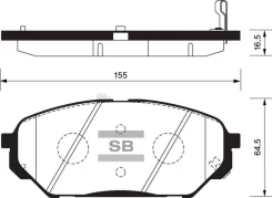 ������� ��������� Hyundai ix55; Veracruz (EN) 07- �������� Sangsin Brake Sangsin Brake SP1203 SP1203 ����