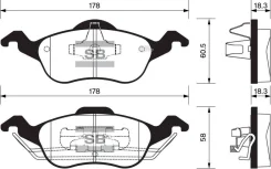 ������� ����. ���. FORD Focus 98-04 Sangsin Brake SP1259 SP1259 ����