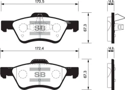 ������� ����. ���. FORD Escape, Mazda Tribute Sangsin Brake SP1497 SP1497 ����