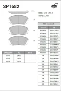 ������� �������� Hyundai ix35, KIA Sportage (SL) 2010- SP1682 Sangsin Brake SP1682 SP1682 ����