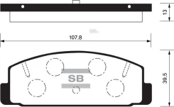 ������� ��������� Mazda 6 1,8/2,0 ������ Sangsin Brake Sangsin Brake SP2028 SP2028 ����