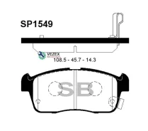 ������� ���������, �������� Suzuki ALTO V (GF) (2008- )/ Ignis II (2003-2007) Sangsin Brake SP1549 SP1549 ����