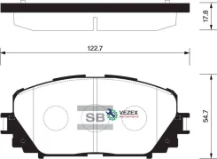 ������� ���������, �������� Toyota Yaris III (2011- ) Sangsin Brake SP1588 SP1588 ����