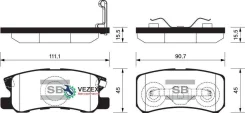 ������� ��������� ������, �������� Mitsubishi Pajero II-IV(1990-2004), Citroen C4 II (2011- ), Peugeot 4008 (2012- ), JEEP Compass (2006- ) Sangsin Br...