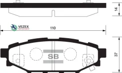 ������� ��������� Subaru Legacy 03/Outback 03 2.0/2.5 ������ Sangsin Brake SP2118 SP2118 ����