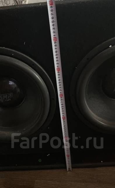 Короб сабвуфера 2х15, AMP, компонентные, 38 x 38 см (15 x 15 дюймов), 4 ...