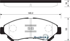 ������� ��������� Toyota LITE/Townace 08- �������� Sangsin Brake SP1627 SP1627 ����