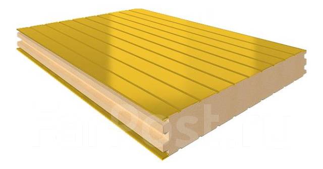 Сэндвич-панели ПСБ-С, в наличии. Цена: 1 500₽ во Владивостоке