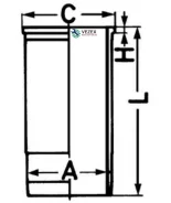 ������ �������� [R6 d128] Omn MAN FE, LION D2866, D2876 Kolbenschmidt 89869110 89869110 ����