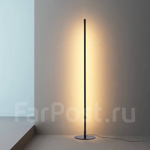 Торшер напольный светодиодный 150 см Черный, новый, в наличии. Цена: 8 ...
