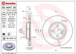 ���� ����. �����. Fr 09a04731 Brembo, ������ �������� 09A04731 ����