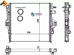 �������� ���������� ��������� VW Touareg 3.0D 10- NRF 53005 53005 ����