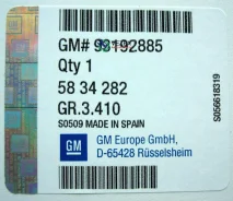 ������ ��������� GM General Motors 93192885 General Motors 93192885 93192885 ����