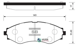 ������� ��������� �������� �������� Buick Excelle (2004- ), Chevrolet Epica (2006-2012), Daewoo Rezzo (2000-2011) Sangsin Brake SP1103 SP1103 ����