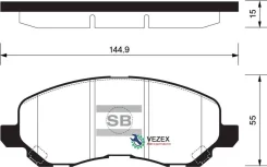������� ��������� �������� �������� Mitsubishi Lancer IX (2000-2013), Citroen C4 II (2011- ), JEEP Compass (2006- ), Peugeot 4008 (2012- ) Sangsin Bra...