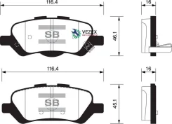 ������� ��������� Toyota Venza 12- ����. Sangsin Brake SP1459 SP1459 ����