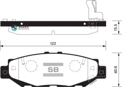 ������� �������� �. Lexus GS 300/430 93/LS 400 94-00 SP1432SNS GDB1185=424 04=D2112M-01 ! Sangsin Brake SP1432 SP1432 ����