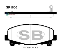 ������� �������� ��������! Honda Acord IX 2.0-2.4i 07.08 SP1606SNS Sangsin Brake SP1606 SP1606 ����