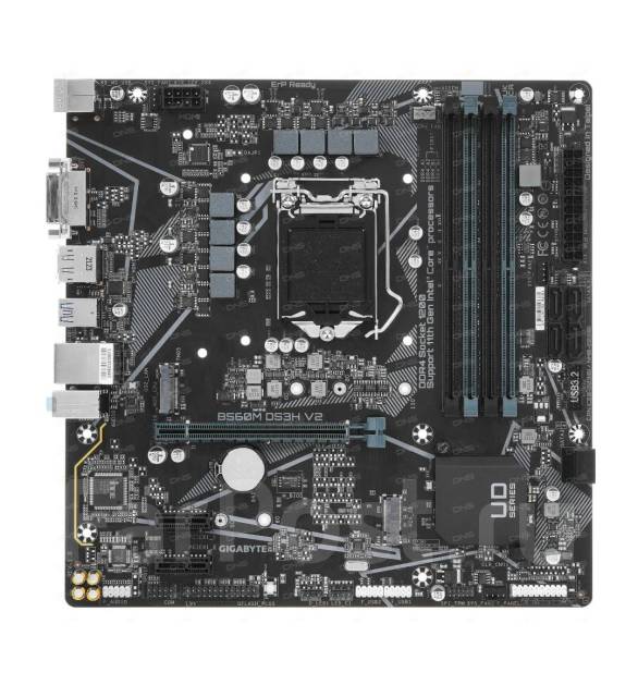 Материнская плата Gigabyte B560M DS3H V2 (Гарантия ДНС), б/у, в наличии ...