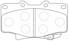 ������� ��������� �������� Toyota, Lexus 4Runner, Land Cruiser, LX 04465YZZ53 04465YZZ53 ����