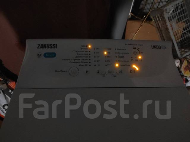 Вертикальная стиральная машина Zanussi Lindo100, 5,5 кг, б/у, в наличии ...