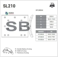 �������� ��������� (25TON) (R1 CAM) Hyundai HD (2003- ) Sangsin Brake SL210 SL210 ����