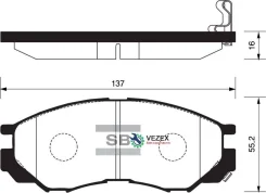 ������� ��������� Mitsubishi Pajero �����. Sangsin Brake SP2011 SP2011 ����