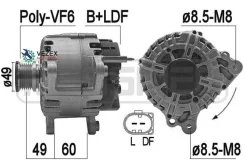��������� 12V 180A Skoda Superb II 08-, VW Craffter 11-/Passat 05- ERA 209200 209200 ����