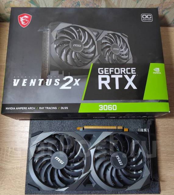 MSI GeForce RTX 3060 Ventus 2X OC (LHR), б/у, в наличии. Цена: 28 000 ...