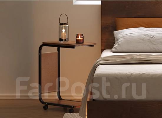 Прикроватный стол на колесах ! Подкатной столик ! Арт.548, лдсп, ванная ...