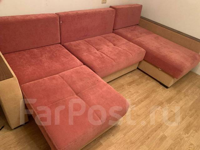 Диван угловой, раскладушка, ткань, другое, 310,0 см, 170,0 см, б/у, в ...