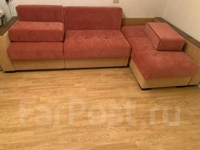 Диван угловой, раскладушка, ткань, другое, 310,0 см, 170,0 см, б/у, в ...