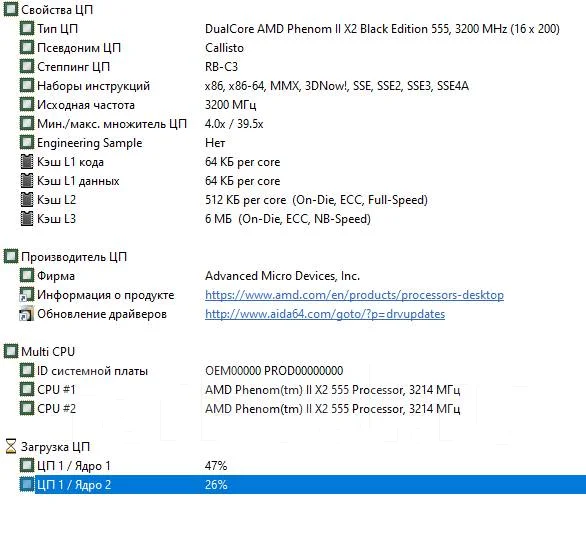 AMD Phenom II X2 555 ����