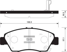 ������� ��������� Honda � ��������� ��� ������ Sangsin Brake Sangsin Brake SP1435 SP1435 ����