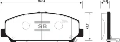 ������� ��������� Infiniti QX56; Nissan Pathfinder R51 �������� Sangsin Brake Sangsin Brake SP1448 SP1448 ����