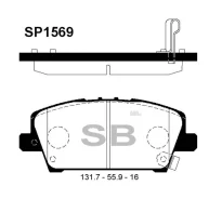 ������� ��������� Sangsin Brake SP1569 Civic 06- ��� ���� Sangsin Brake SP1569 SP1569 ����