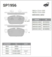������� ��������� �������� Sangsin Brake SP1956 SP1956 ����