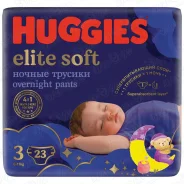 �������-���������� ������ HUGGIES elite soft 3 6-11�� 23�� ����