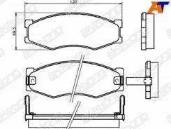 ������� ��������� Akebono AN-127K, �������� AN127K ����