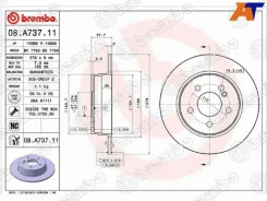 ���� ��������� Brembo 08. A737.11, ������ 08A73711 ����