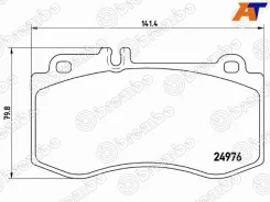 ������� ��������� (�������) Mercedes-Benz E-Class 09-17 / CLS-Class 10-17 Brembo P50087, �������� P50087 ����