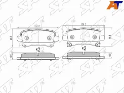 ������� ��������� (�����) Opel Insignia 08-17 SAT ST-1605130, ������ ST1605130 ����