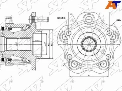 ��������� ���� ����. Nissan Murano Z50/Z51/Presage U31/Quest V42/Teana J31/J32 4WD SAT ST-43202-JP20A ST43202JP20A ����