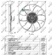 ����� ����������� Mercedes Sprinter 2.2D 07- NRF 49539 49539 ����