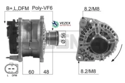 ��������� OPEL Astra F/G/H/Corsa C 1.4-2.0 96- 100A ERA 210231 210231 ����