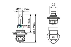 ����� ����������� ��������� ����� HIR2 PX22d Pure light 12V 55W ������ 1�� Bosch 1987302026 1987302026 ����