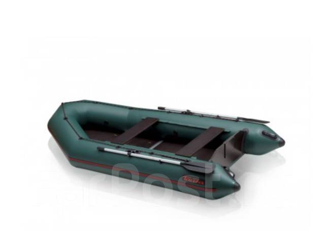 Лодка ПВХ Тайга-320 плоское дно (зелeный), надувной (пвх), новый, в ...